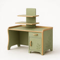 Kinderschreibtisch aus MDF und Kiefernholz Grün 105x55x100 cm